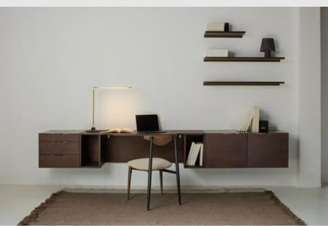 District Eight, Brass Pulls, Wall Systems, Home Office Organization, Apartment Interior, Organizing Your Home, Table Storage, 인테리어 디자인, Interior Details