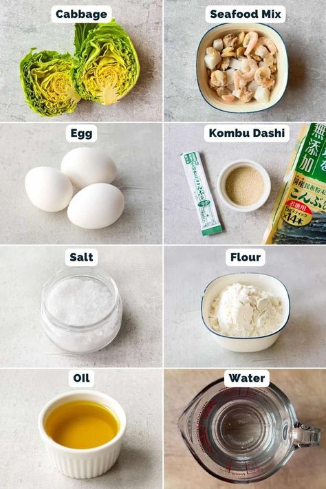 With this easy recipe, you can enjoy the deliciousness of Japanese Cabbage Pancake (Okonomiyaki). Whip up this beloved comfort food and savor a taste of Japan at home! Cabbage Pancakes, Japanese Cabbage, Japanese Vegetarian Recipes, Napa Cabbage Slaw, Okonomiyaki Recipe, Easy Cabbage Recipes, Healthy Japanese Recipes, Miso Soup Recipe, Japanese Dinner