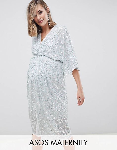 Page 7 - Maternity Clothes | Pregnancy Clothes & Maternity Wear | ASOS Sequin Maternity Dress, Maternity Dress Wedding Guest, Maternity Evening Dress, Tie Waist Maxi Dress, Pregnancy Style, Maternity Midi Dress, Maternity Outfits, Asos Maternity, Long Sleeve Shift Dress