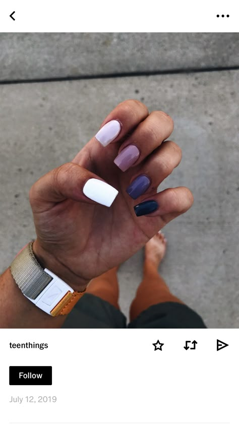 Same Color Different Shade Nails, Universal Nails, Toe Colors, Unghie Sfumate, Nail Jewels, Vibrant Nails, Simple Acrylic Nails, Fall Acrylic Nails, Acrylic Nails Coffin Short