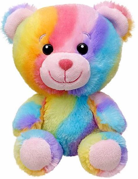 New Build a Bear Colorful Rainbow Hugs Baby Buddies Teddy 7 in. Mini Plush Toy Animal In Stock Now at http://www.bonanza.com/booths/TweetToyShop Rainbow Teddy Bear, Cute Teddy Bear Pics, Huggable Teddy Bear, Cotton Toys, Teddy Bear Images, Teddy Day, Teddy Bear Wallpaper, Best Valentine Gift, Bear Images