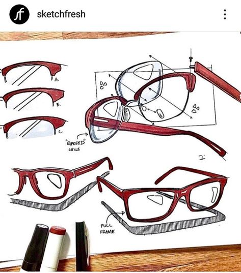 Glasses Side View Drawing, Sunglasses Moodboard, Sunglasses Design Sketch, Glasses Design Eyewear, Sunglasses Sketch, How To Draw Glasses, Glasses Sketch, Karma Police, Product Drawing