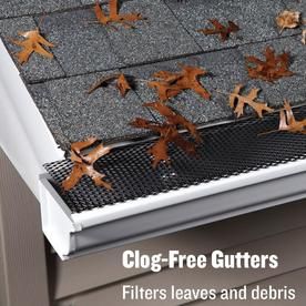 Gutter Leaf Guard, Gutter Screens, Splash Blocks, Diy Gutters, Gutter Guards, Leaf Guard, Gutter Guard, Roof Lines, Room Partition Designs