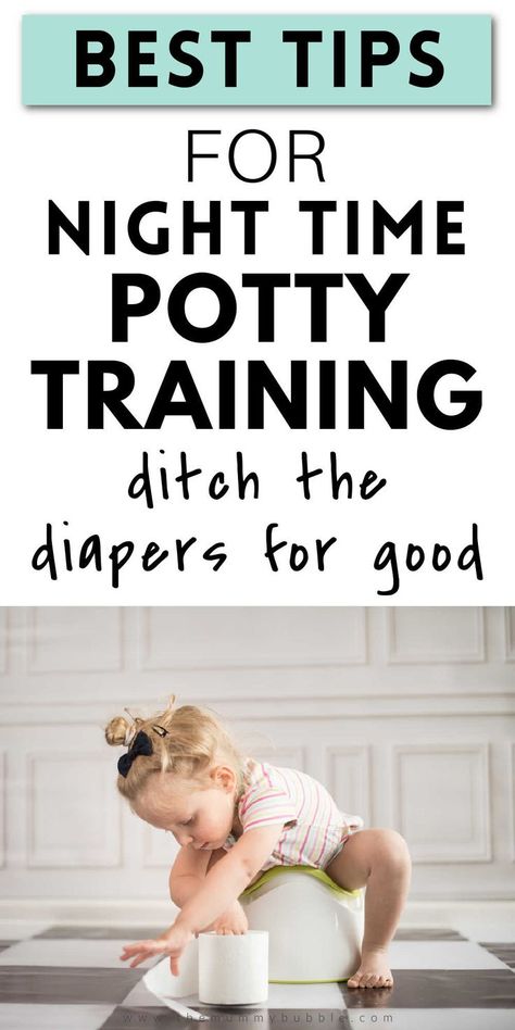 The secret to night time potty training how to help your child be dry at night. Tips to help your child ditch the diapers for good. Potty Training At Night, Night Potty Training, When To Start Potty Training, Toddler Tantrums Handling, Pacifier Weaning, Night Time Potty Training, Potty Training Regression, Toddler Pacifier, Potty Training Methods