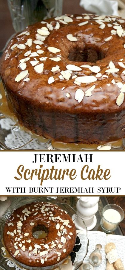 Baking Through The Bible, Christian Bakery Ideas, Biblical Desserts, Scripture Cake Recipe, Biblical Recipes, Scripture Cake, Bible Recipes, Scripture Treats, Jeremiah Scripture