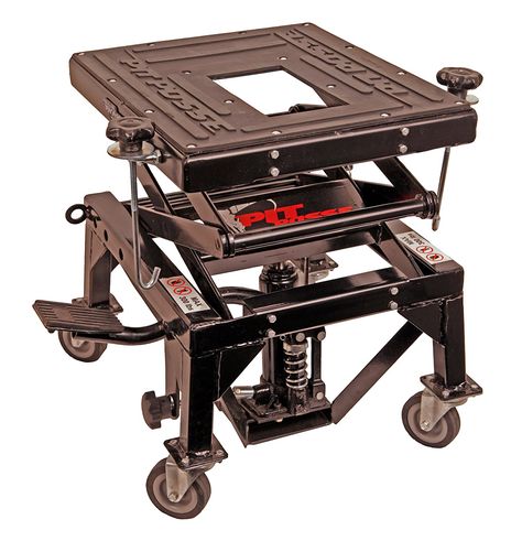 Amazon.com: Pit Posse PP2551S Motorcycle Cycle Dirt Bike ATV Scissor Floor Jack Lift Center Stand With Wheels 2Yr. Warranty: Automotive Best Motorcycle, Lift Table, Motorcycle Dirt Bike, Motorcycle Shop, Floor Jack, Steel Frame Construction, Lift Design, Jack Stands, Scissor Lift