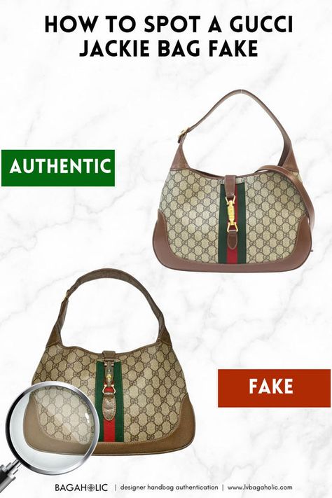 How To Spot a Gucci Jackie Bag Fake Gucci Jackie 1961, Stitch Work, Professional Bag, Gucci Bags, Fashion World, Gucci Jackie Bag, Over 60, Designer Bags, Don't Let