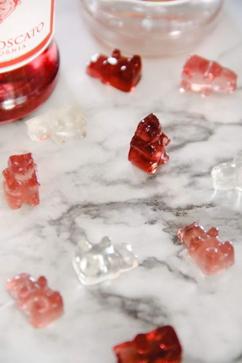 Wine Gummy Bears | Home On Oak Wine Gummy Bears, Homemade Gummy Bears, Boozy Treats, Filled Candy, Gummies Recipe, Elderberry Gummies, Bear Recipes, Wine Knowledge, Candied Sweet Potatoes