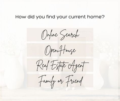 Real Estate Facebook Post - Engagement Question Realtor Facebook Posts, Engagement Questions, Real Estate Checklist, Real Estate Shirts, Realtor Social Media, Would You Rather Questions, Facebook Post, Facebook Posts, Social Media Graphics