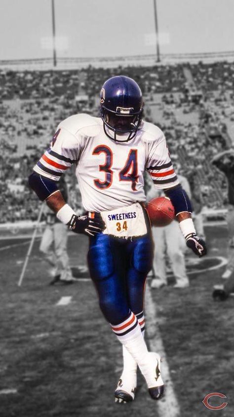 Walter Payton Walter Payton Wallpaper, Chicago Bears Wallpaper, Chicago Bears Pictures, Mike Jordan, Nfl Wallpaper, Nfl Art, Football Life, Nfl Football Pictures, Sports Pics