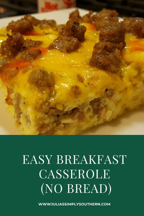 Breakfast Casserole No Bread, No Bread Breakfast, Sausage Egg Cheese Breakfast Casserole, Eggs Cheese Breakfast, Easy Breakfast Casserole, Delicious Breakfast Casserole, Best Breakfast Casserole, Breakfast Casserole Recipe, Tater Tot Breakfast