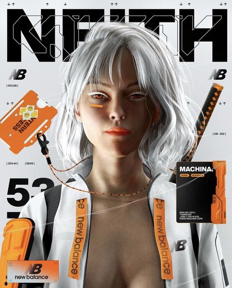 #future #futuristic #futurism #magazine #futuristicmagazine #orange #white #whiteoutfits #cuteoutfits #whitecuteoutfits #winteroutfits #whitefashion #fashion #model #modeling #blackfashion #blackoutfits #oldmoney #highfashion #rich #money #classic #classicoutfits #whiteoutfit #white #oldfashion #fashionstyle #winterrecipes #Februarynails #nails #seoul #city #formaldresses #asianstyle #douyinmakeup #douyin #japan #blackoutfits #blackfashion #grayfashion #grayoutfit #whitefashion #whiteaestheti Cyberpunk Pubmat, Futuristic Dystopia Graphic Design, Cyberpunk Poster Design, Orange And White Aesthetic, Futuristic Magazine, Cyberpunk Graphic Design, Futuristic Dystopia, Style Cyberpunk, Seoul City