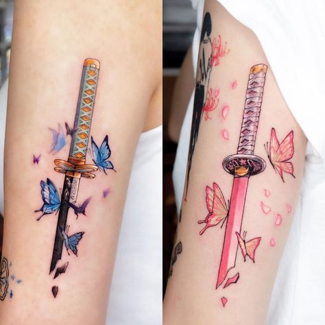 Demon Slayer Tattoo, Slayer Tattoo, Kawaii Tattoo, Cute Little Tattoos, Tatuaje A Color, Elegant Tattoos, Friend Tattoos, Dope Tattoos, Little Tattoos