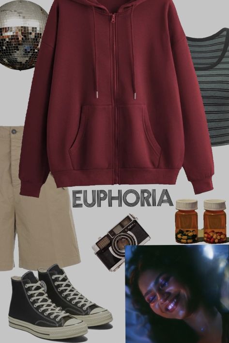 Rues Style Euphoria, Rue Euphoria Season 1 Outfits, Rue Bennet Style, Rue Outfits Euphoria Ideas, Rue Euphoria Aesthetic Outfits, Rue Euphoria Outfits Inspired, Rue Bennett Aesthetic Outfits, Euphoria Fashion Rue, Rue Bennett Outfit Ideas