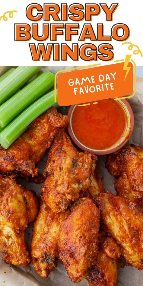 Spice up your game day spread with The Best Crispy Buffalo Wings! This classic appetizer gets a healthier twist with the air fryer, delivering perfectly crispy wings every time. Get ready to enjoy your favorite game day snack guilt-free! Air Fried Buffalo Chicken Wings, Crispy Air Fryer Chicken Wings Buffalo, Airfryer Hot Wings, Game Day Wings Air Fryer, Breaded Buffalo Wings, Best Air Fryer Wings Crispy, Air Fry Buffalo Wings, Deep Fried Buffalo Wings, Wing Dings In Air Fryer