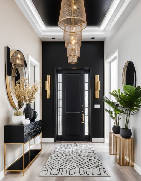 49 Inspiring Entrance Hall Ideas to Elevate Your Home's First Impression Small Entry Space Ideas, Hallway Front Door Entrance Inside, Entryway Ideas Black Wall, Small Entryway Room Ideas, Next To Door Decor Interior, Entrance Hall Closet Ideas, Doorway Entrance Decor, Entrance Living Room Ideas Front Entry, Entrance Hall Mirror Ideas