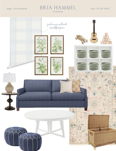 Den And Playroom Combo, Kids Playroom Basement, Big Kids Playroom, Bria Hammel Interiors, Playroom Inspiration, Bria Hammel, Playroom Table, Kids Playroom Art, Tips Design