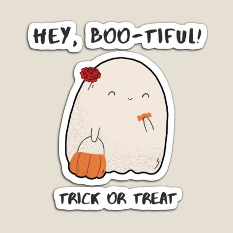 Get my art printed on awesome products. Support me at Redbubble #RBandME: https://www.redbubble.com/i/magnet/Hey-Boo-tiful-Trick-or-Treat-Happy-Halloween-by-soulfulwellness/164339508.TBCTK?asc=u Boo Tiful, Hey Boo, Halloween Season, Trick Or Treat, Happy Halloween, My Art, Awesome Products, Halloween, For Sale