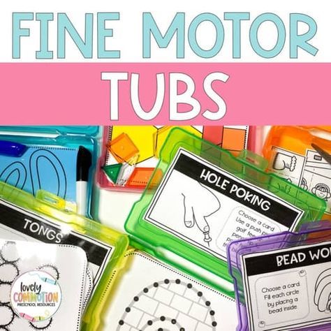 Fine Motor Task Card Boxes for Preschool and Kindergarten- BUNDLE Fine Motor Tubs, Task Boxes Preschool, Work Bins, Finger Gym, Preschool Fine Motor Activities, Occupational Therapy Activities, Fine Motor Activities For Kids, Preschool Resources, Montessori Toddler Activities