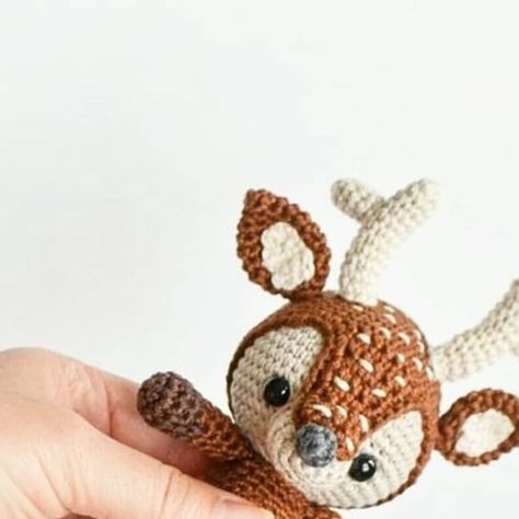 Crochet amigurumi deer By Theresascrochetshop on Instagram Deer Amigurumi, Deer Crochet, Crochet Deer, Crochet Book, Deer Pattern, Have A Good Night, Crochet Books, Crochet Keychain, Baby Deer