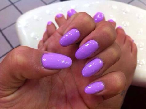 Lavender Nails, Her Nails, Super Nails, Round Nails, Trendy Nail Art, Trendy Nail Design, Get Nails, Hot Nails, Nail Shapes