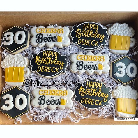 30th Surprise Birthday Party For Him, Cheers And Beers Party Decorations, Guys 30th Birthday Ideas, Dirty Thirty Party Ideas For Him, Beer Themed Birthday Party, 30 Years Birthday, Cheers And Beers To 40 Years, 30th Birthday For Him, 40th Birthday Themes