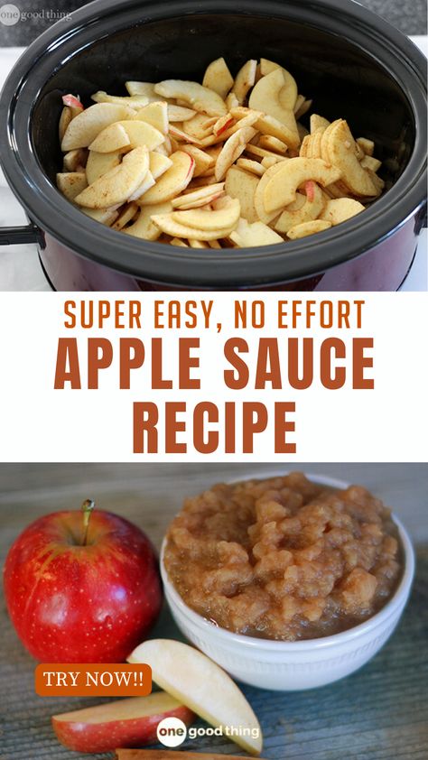 easy apple sauce recipe Home Made Applesauce In Crockpot, Apple Sauce Recipes Crockpot, Crockpot Applesauce Easy, Applesauce Recipes Crockpot, Applesauce In Crockpot, Homemade Applesauce Crockpot, Applesauce Crockpot, Crockpot Applesauce Recipe, Crock Pot Applesauce