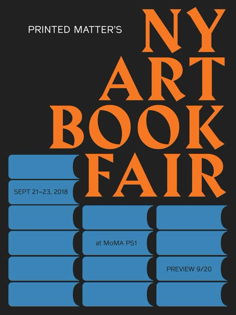 Book Fair Poster, Fair Poster, Art Book Fair, Library Posters, Ny Art, Club Poster, Design Editorial, Printed Matter, Book Posters