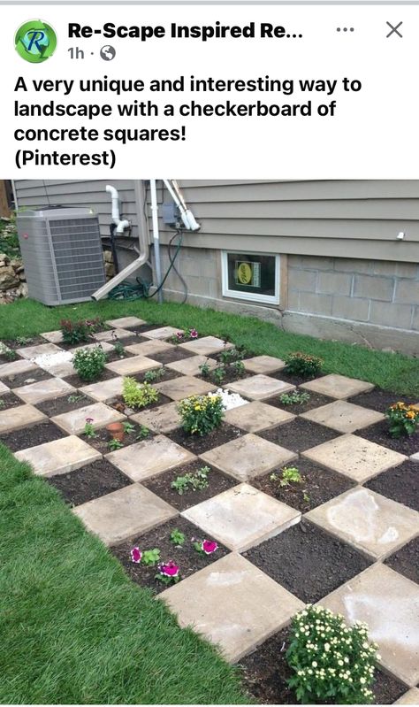 Repurposed Landscaping Ideas, Unlevel Garden Ideas, Unique Front Yard Ideas, Front Lawn Garden, Easy Diy Landscaping, Unique Landscaping, Front Yard Garden Design, Backyard Diy Projects, Backyard Inspo