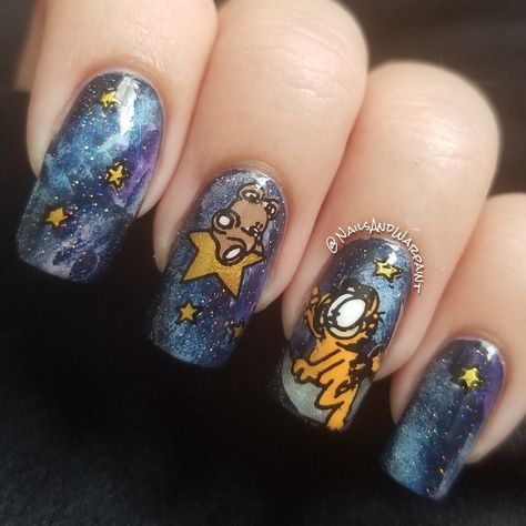 Garfield Nails, Nail Prices, Glass Nail File, Galaxy Nails, Nail Blog, Gel Top Coat, Glass Nails, Galaxy Painting, Press Ons