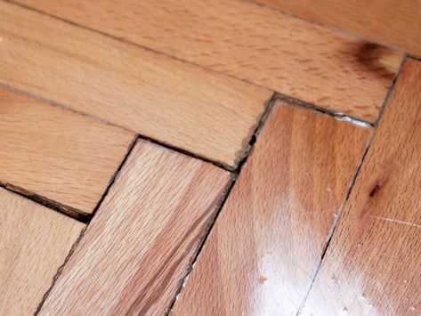 Repairing Hardwood Floors, Wood Floor Patch Ideas, How To Repair Damaged Wood Floor, Fixing Wood Floors, Repair Wood Floors, How To Fill Cracks In Wood Floor, Laminate Floor Repair, Hardwood Floor Repair, Wood Block Flooring