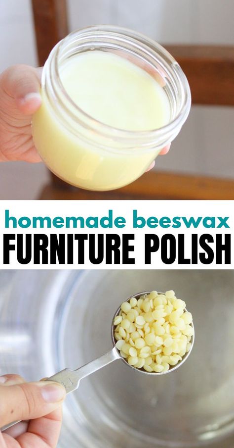 Beeswax Furniture Polish Recipe, Natural Wood Polish Diy, Bee Wax Furniture Polish, Mineral Oil Beeswax Wood Finish, Diy Beeswax Crafts, Mineral Oil Uses, Diy Furniture Wax, Wood Polish Diy, Homemade Furniture Polish