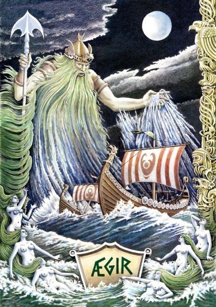 Aegir Goddess Of Egypt, Halls Of Valhalla, Norse Myth, Pagan Art, Nordic Scandinavian, Norse Vikings, Viking Art, Mythology Art, Viking Warrior