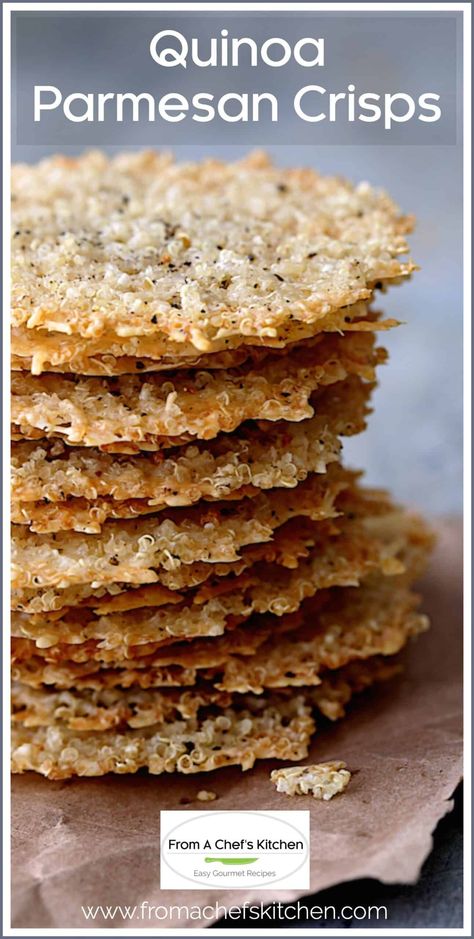 High Protein Crunchy Snacks, Protein Snacks Savory, Savory Protein Snacks, Quinoa Parmesan, Leftover Quinoa, Vanilla Protein Shake, Homemade Crackers Recipe, Quinoa Recipes Easy, Healthy Crackers