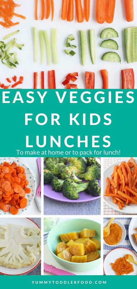 Quick & Easy Vegetables for Lunch Recipes (All Kid-Friendly!) Cold Veggies For Lunch, Toddler Veggie Recipes, Raw Veggies Snacks, Raw Vegetables Snacks, Raw Veggie Snacks, Vegetable Snacks For Kids, Vegetables For Lunch, Veggies For Kids, Roasted Veggie Medley