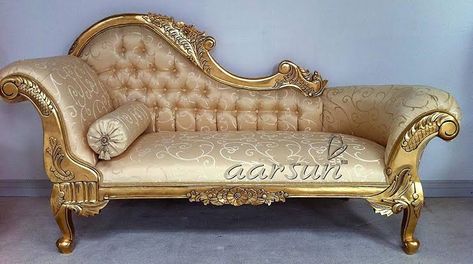 Couch Design For Bedroom, Wooden Couch Design, Small Chaise Lounge, French Furniture Sofa, Small Chaise, Victorian Couch, French Style Sofa, Wooden Living Room Furniture, Wooden Couch