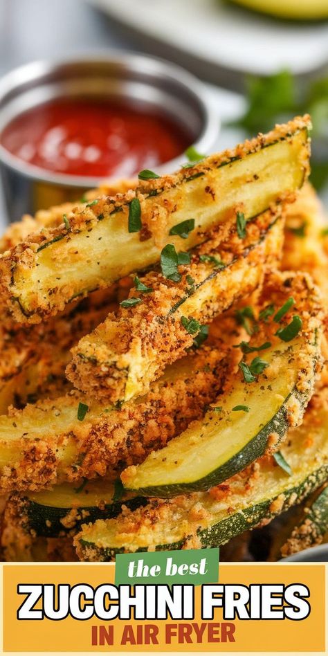 Air Fryer Oven Zucchini Fries with Parmesan Air Fryer Fried Squash, Easy Air Fryer Vegetables, Fried Zucchini Air Fryer, Zucchini Air Fryer Recipes, Zucchini Recipes Air Fryer, Vegetables In Air Fryer, Zucchini In Air Fryer, Zucchini Fries Air Fryer, Oven Zucchini