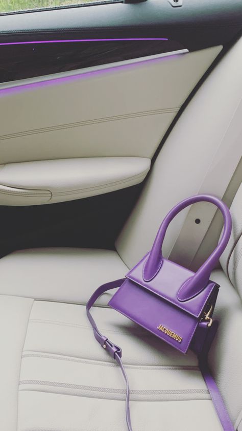 Purple 
Aesthetic
Fashion
Bag
Jacquemus 
Car Purple Jacquemus Bag, Jacquemus Le Chiquito, Aesthetic Backpack, Prada Galleria, Jacquemus Bag, Purple Handbags, Aesthetic Bags, Miu Miu Bag, Purple Bag