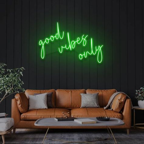 WHAT'S INCLUDED?

- Neon Sign Customized to Your Specifications
- Power Supply and Adaptor
- Dimmer Switch
- 12-Month International Manufacturer Warranty
- Drill holes for installation
#GoodVibesOnly
#ledneonsign #ledneonlight #ledneonsigncustom #neonledlightsign #ledneonwallsign
#ledneonsigndiy #ledneonsignsforroom #ledvsneonsign #ledzeppelinneonsign #ledneonopensign #flexibleledneonlight #ledneonflexsign #ledneonlightsignhomedecor #walldecorations Neon Artwork, Neon Wall Signs, Neon Sign Bedroom, Wedding Neon Sign, Neon Wedding, Neon Light Signs, Sign Lighting, Custom Neon, Hello Gorgeous