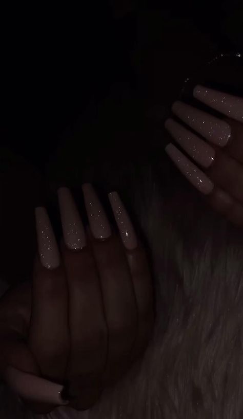 #nails #nailideas Nails Acrylic Coffin Baddie, Clear Nails With Jewels, Birthday Nails Coffin Classy, Classy Long Acrylic Nails, Coffin Shape Nails Long, Simple Long Nails Ideas, Long Classy Nails, Simple Baddie Nail Ideas, Coffin Shape Nails Designs