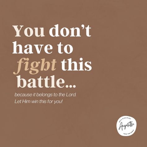 You don’t have to fight this battle… because it belongs to the Lord. Let Him win this for you! 🙏 Whatever you’re facing, trust that God is in control. Surrender your worries to Him and find peace in His promise. Remember, His strength is made perfect in our weakness. 🙌🏻 #christianquotes #quotes #Jesus The Battle Belongs To The Lord, God Is In Control Quotes Faith, Surrender To God Quotes, Trust In God Quotes, God Give Me Strength Quotes, God Gives Me Strength Quotes, God Give Me Strength, Give Me Strength Quotes, Weakness Quotes