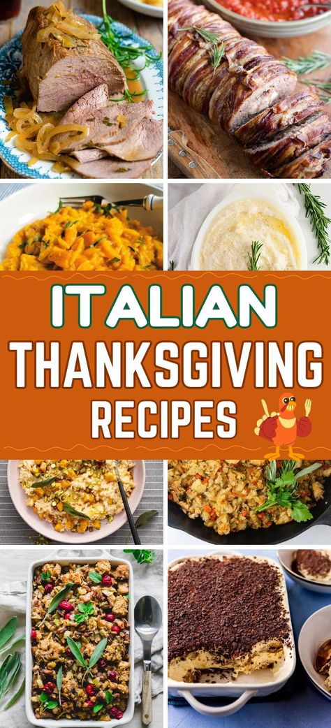 Whether you're seeking classic Italian Thanksgiving recipes or something totally new, I am sure you're going to love one (or more!) of these wonderful Italian dishes for your Thanksgiving feast! If you’re looking for new Thanksgiving recipes, scroll down to find some of my favorite Thanksgiving dishes from the Italian cuisine. From casserole to inventive stuffings and desserts, you’re going to find a dish (or two!) you’ll love for your Thanksgiving table. Italian Thanksgiving Dinner, New Thanksgiving Recipes, French Thanksgiving, Italian Thanksgiving Recipes, Thanksgiving Main Dishes, Italian Thanksgiving, Thanksgiving Stuffing Recipes, Italian Meatballs Recipe, Thanksgiving Food Sides