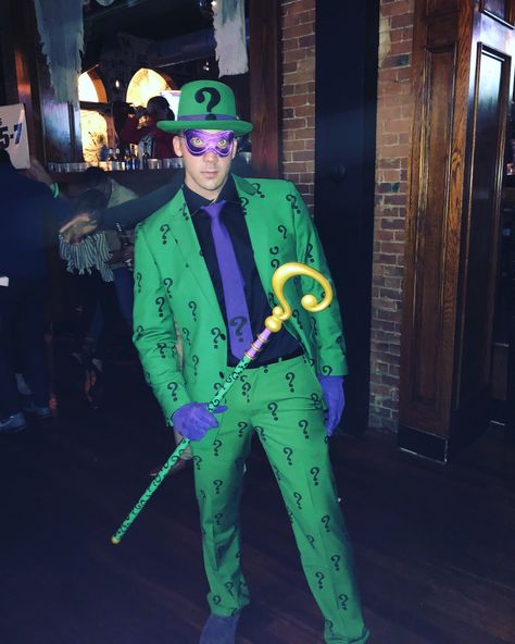 The Riddler  2018 Halloween Womens Riddler Costume, The Riddler Womens Costume, The Riddler Costume, Riddler 2022, Riddler Costume 2022, Riddler Batman 2022, Riddler Costume, The Riddler, Batman Costume Diy