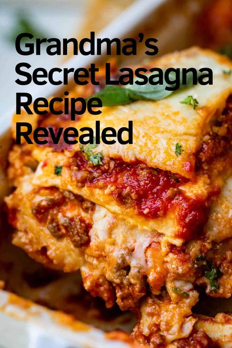 Unlock the secrets of classic Italian cooking with Grandma’s cherished lasagna recipe! Passed down through generations, this recipe delivers a perfect balance of rich tomato sauce, seasoned meat, and creamy cheese layers. Every bite is a nostalgic journey back to comforting family meals. Discover the special ingredients and techniques that make this lasagna truly exceptional. Whether you’re a seasoned cook or a beginner, this timeless recipe will bring warmth and joy to your table. Try it Grandmas Lasagna Recipe, Classic Italian Lasagna Recipe, How To Layer Lasagna With Ricotta, The Best Lasagna Recipe Ever, Lasange Recipe Homemade Lasagna, Lasagne Recipes Homemade Lasagna, Authentic Lasagna Recipe Italy, Lasagna Sauce Recipe, Best Lasagna Recipe Ever