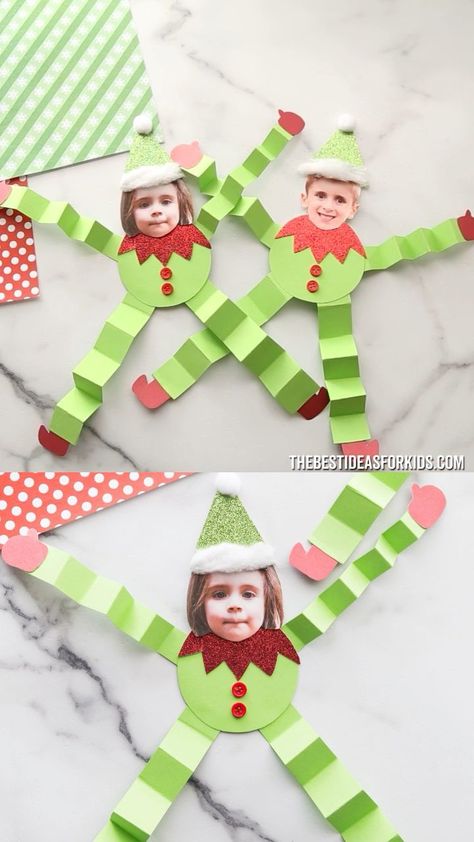 Elf Craft for Kids 🎄- cute paper elf craft kids can make for Christmas! Would also make an adorable Christmas bulletin board idea. Elf Craft For Kids, Elf Craft, Elf Crafts, December Crafts, Christmas Bulletin, Preschool Christmas Crafts, Christmas Crafts For Kids To Make, Christmas Arts And Crafts, Fun Christmas Crafts