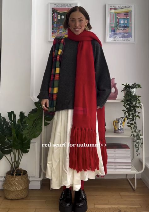 Layering Summer Dresses For Winter, Layering Summer Dresses, Dress And Sweater Layering, Summer Dresses For Winter, Styling Dresses In Winter, Layering Dresses For Winter, 90s Coffee Shop, Summer Dress In Winter, Grunge Skirt Outfit