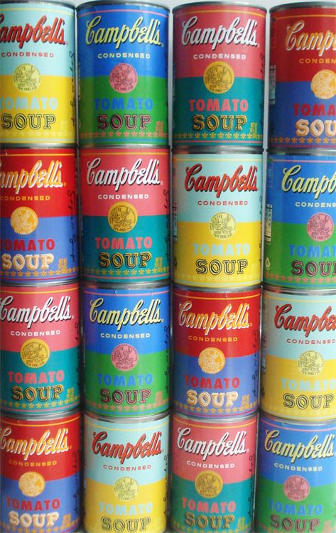 Such Pretty Things: September 2012 Campbell's Soup Cans, Delicious Soups, Campbell Soup, Live Colorfully, Tomato Soup, Jolie Photo, Everyday Objects, World Of Color, Andy Warhol