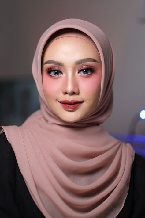 Make Up Perpisahan, Make Up Arab, Makeup Graduation Hijab, Hairdo For Graduation, Makeup Wisuda Hijab Flawless, Malaysian Makeup, Graduation Look Makeup, Makeup Arab, Makeup Lamaran