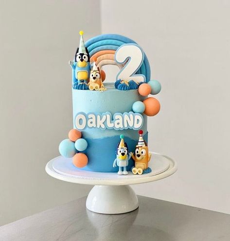 Bluey Birthday Cake 5 Bluey Cake Ideas 2nd Birthday, Bluey First Birthday Cake, Bluey Cakes For Boys, Bluey Birthday Cake For Boys, Bluey Theme Cake, Bluey First Birthday Party Ideas, Bluey Bingo Cake, Bluey Birthday Cake Ideas, 1st Birthday Bluey Theme