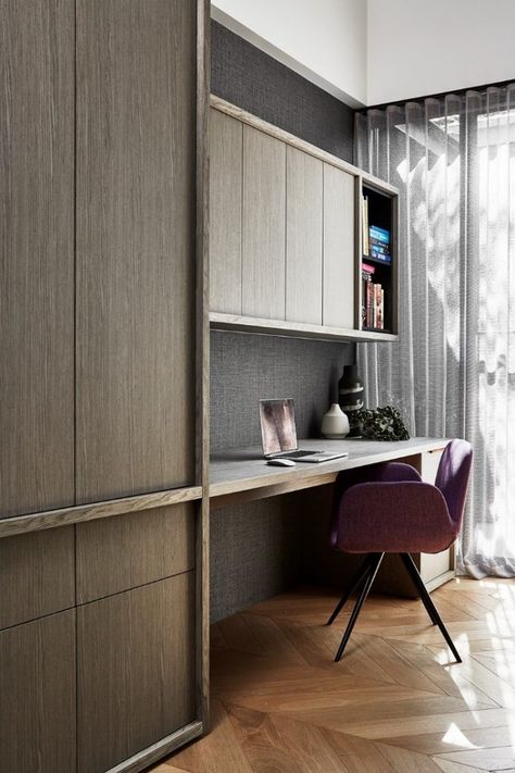 Shelf Over Desk, Workroom Design, Boutique Building, Building Company, Feature Article, Australian Architecture, Residential Interior Design, Study Space, Contemporary Interior Design